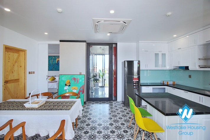 Brand new 1 bedroom with huge balcony for rent in Au Co, Tay Ho