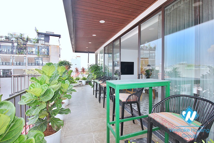 Brand new 1 bedroom with huge balcony for rent in Au Co, Tay Ho