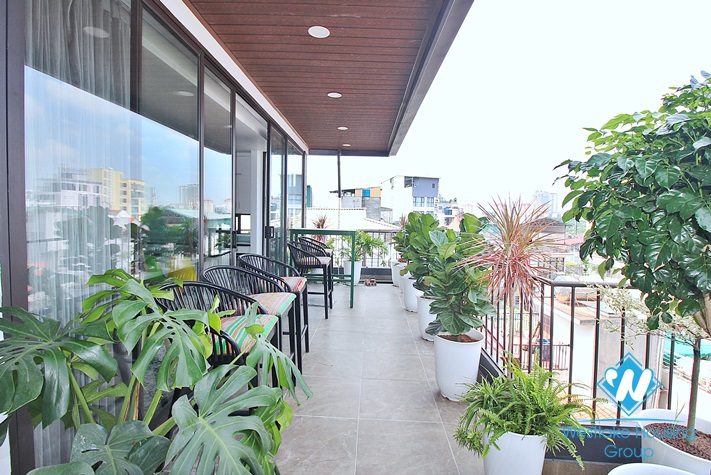 Brand new 1 bedroom with huge balcony for rent in Au Co, Tay Ho