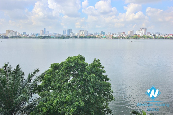 Lake view unfurnished house for rent in Dang Thai Mai, Tay Ho