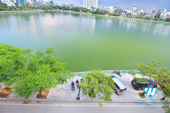 Lake view - Bright and quiet apartment on the 4th floor of service apartment on Quang An st, Tay Ho