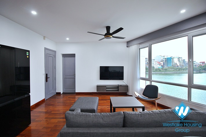 Lake view - Bright and quiet apartment on the 4th floor of service apartment on Quang An st, Tay Ho
