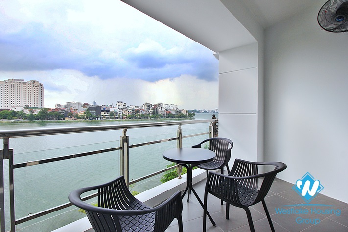 Lake view - Bright and quiet apartment on the 4th floor of service apartment on Quang An st, Tay Ho