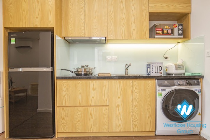 Bright one bedroom apartment for rent in Phan Ke Binh st, Ba Dinh district.