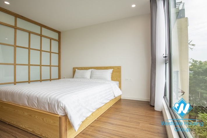 Bright one bedroom apartment for rent in Phan Ke Binh st, Ba Dinh district.