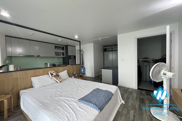Studio lake view apartment for rent in Vu Mien st, Tay Ho district.