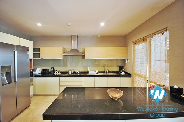 Luxury serviced 4 bedroom apartment for rent in Tay ho