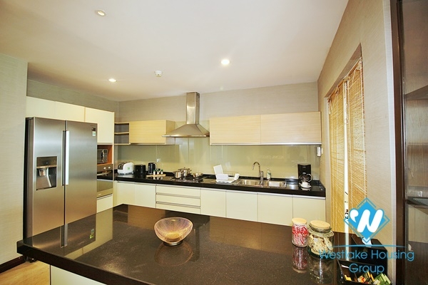 Luxury serviced 4 bedroom apartment for rent in Tay ho