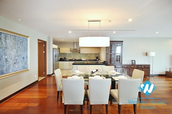 Luxury serviced 4 bedroom apartment for rent in Tay ho