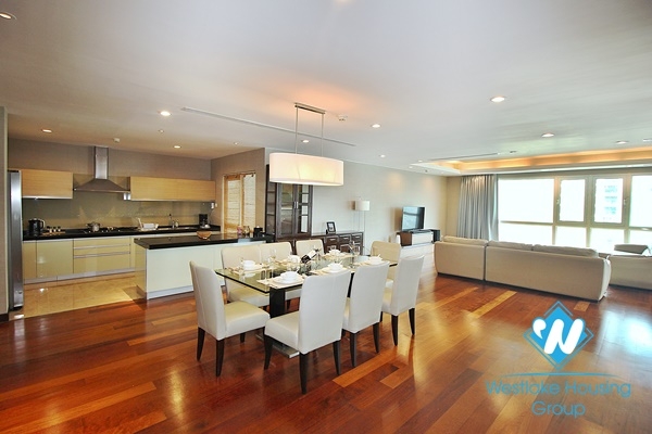 Luxury serviced 4 bedroom apartment for rent in Tay ho