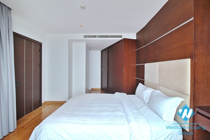 Lake view serviced apartment in Tay Ho District For Rent 