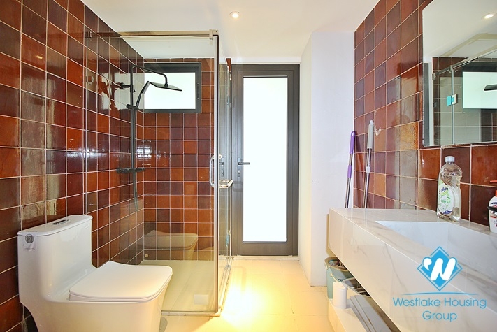 An unique and strange style 4 bedrooms apartment for rent in Dang Thai Mai, Tay Ho