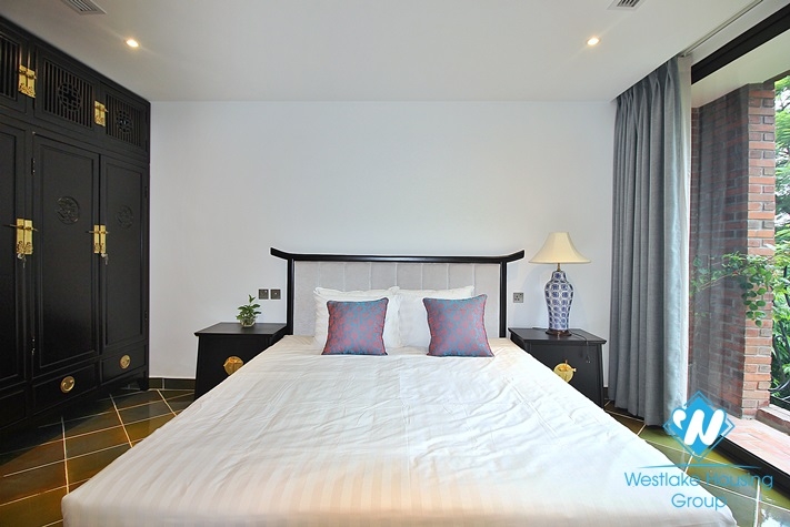 An unique and strange style 4 bedrooms apartment for rent in Dang Thai Mai, Tay Ho