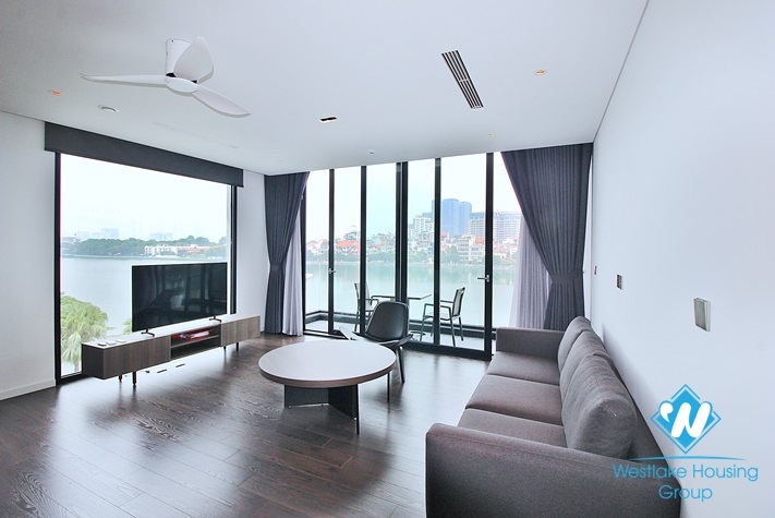 Luxury and lake view 2 bedrooms apartment for rent in Tu Hoa st, Tay Ho