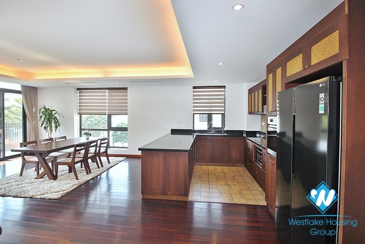 Indochina style apartment for rent in Tu Hoa street, Tay Ho