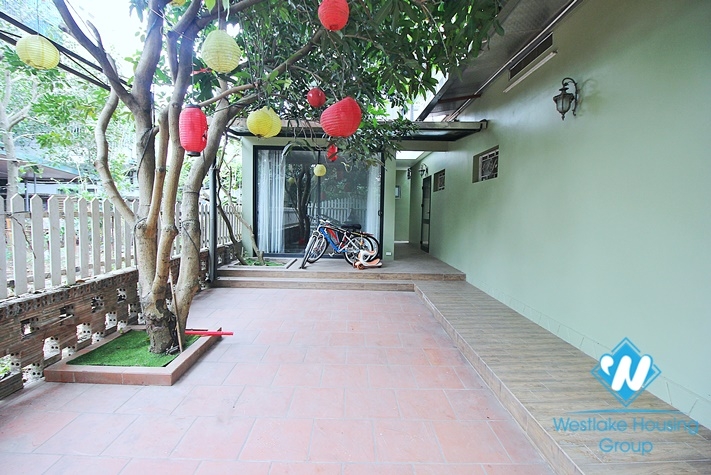 Garden fish pond house in Tay Ho private complex