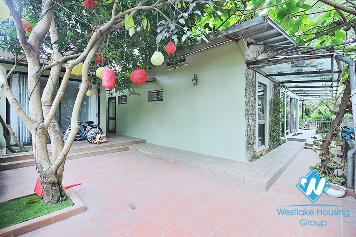 Garden fish pond house in Tay Ho private complex