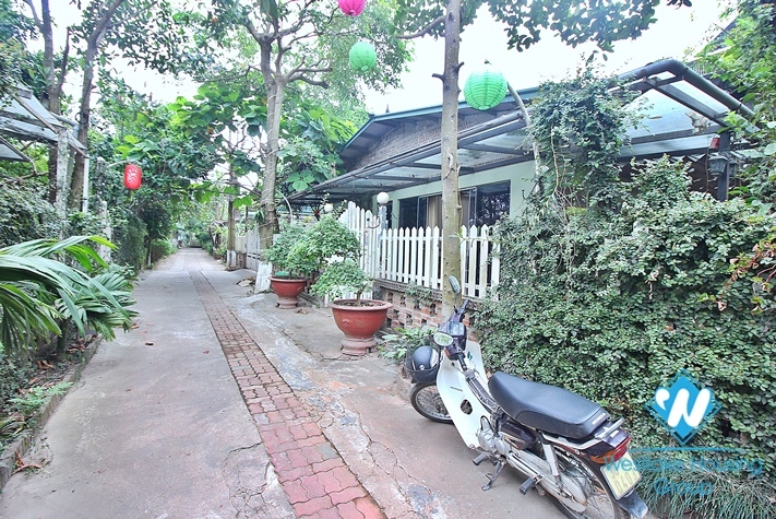 Garden fish pond house in Tay Ho private complex