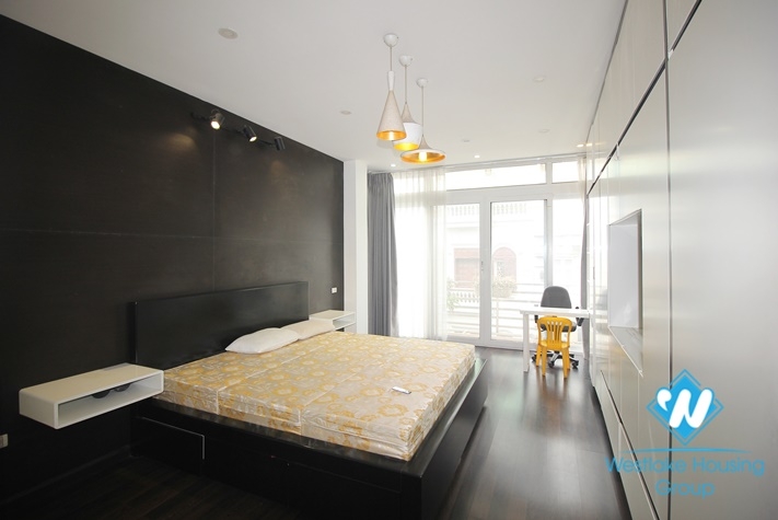 A nice house 6 bedroom for rent in An Duong st , Tay Ho district.
