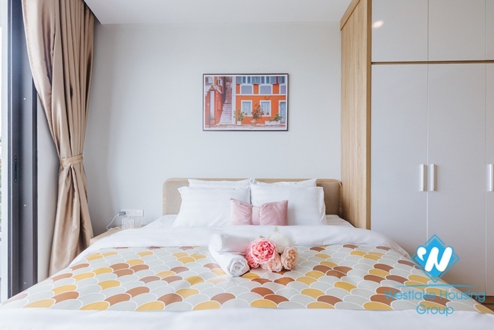 Luxury one bedroom apartment for rent in Au Co st, Tay Ho district.