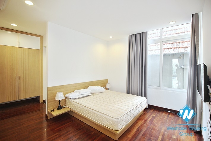 Nice view - Apartment with balcony on the lake for rent in Quang Khanh st, Tay Ho District 