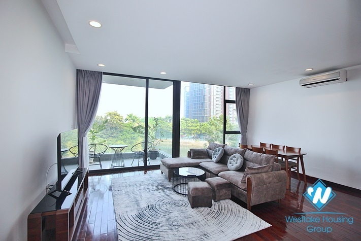 Nice view - Apartment with balcony on the lake for rent in Quang Khanh st, Tay Ho District 