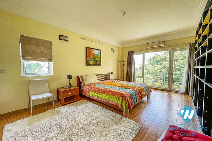 Beautiful new house for rent in Tay Ho back yard swimming pool