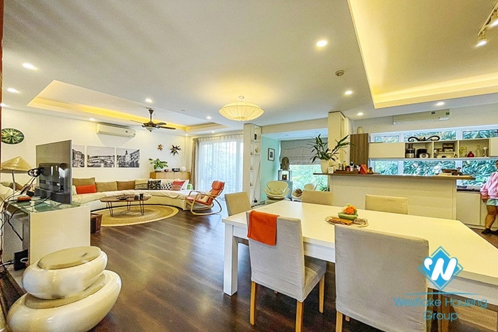 Beautiful new house for rent in Tay Ho back yard swimming pool