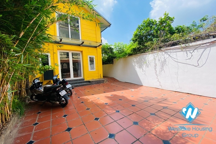 Beautiful house with large garden for rent in Tay Ho Area, Ha Noi