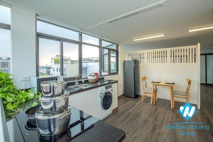 Nice apartment Studio in hight floor for rent in Vu Mien st, Tay Ho district.