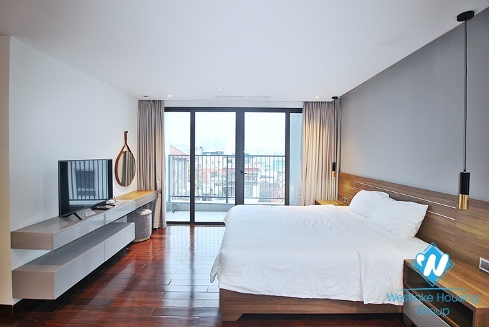 Supper nice apartment with nice view from the balcony of apartment for rent in Tu Hoa St 