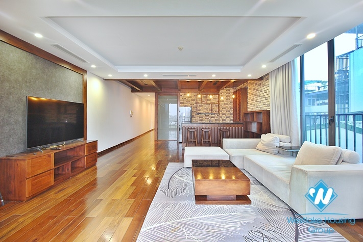 Supper nice apartment with nice view from the balcony of apartment for rent in Tu Hoa St 