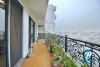 Spacious and lake view 3beds apartment for rent in Xuan Dieu, Tay Ho