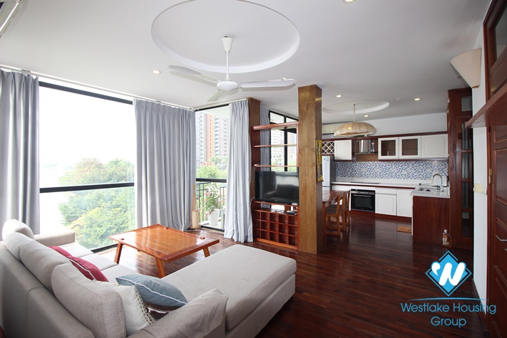 Lake view apartment with balcony for rent on Quang Khanh, Tay Ho