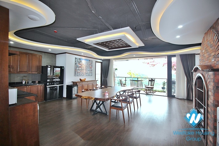 Brand new 4 bedroom apartment with big balcony and lake view in Tay ho, Ha Noi