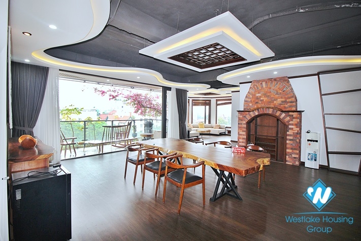 Brand new 4 bedroom apartment with big balcony and lake view in Tay ho, Ha Noi