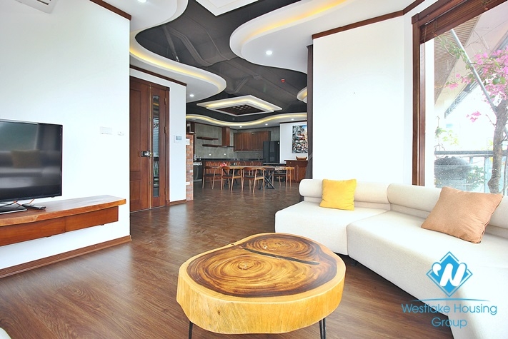 Brand new 4 bedroom apartment with big balcony and lake view in Tay ho, Ha Noi