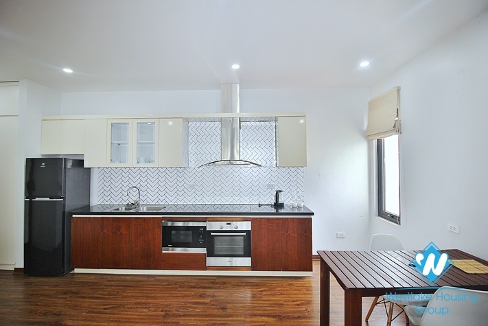 Top floor one bedroom apartment for rent near Water Park, Tay Ho, Ha Noi