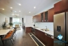 Lake view 03 bedrooms apartment for rent in Quang An st, Tay Ho district 