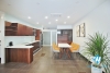 Lake view 03 bedrooms apartment for rent in Quang An st, Tay Ho district 