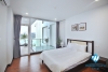 Lake view 03 bedrooms apartment for rent in Quang An st, Tay Ho district 