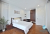 Lake view 03 bedrooms apartment for rent in Quang An st, Tay Ho district 