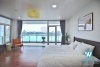 Lake view 03 bedrooms apartment for rent in Quang An st, Tay Ho district 