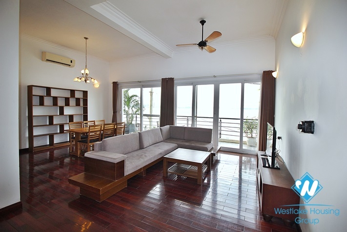 Lakeside balcony apartment rental on Quang Khanh, Tay Ho