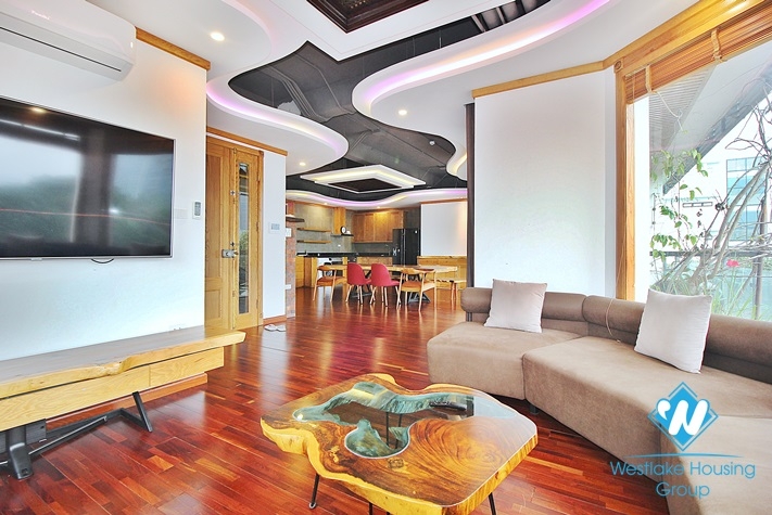 Spacious 4 bedrooms apartment for rent in To Ngoc Van st, Tay Ho