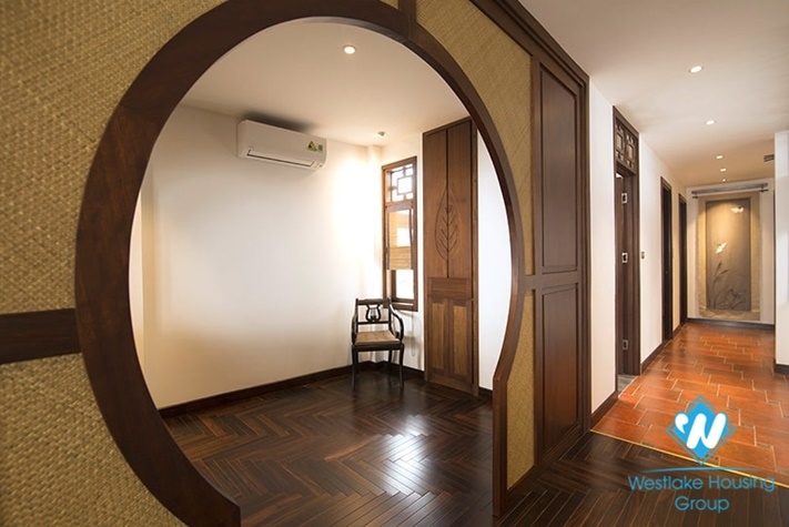 The top floor with breaking  view  apartment in Yen Phu village for lease.