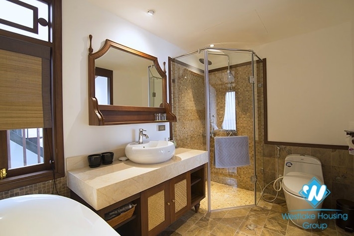 The top floor with breaking  view  apartment in Yen Phu village for lease.