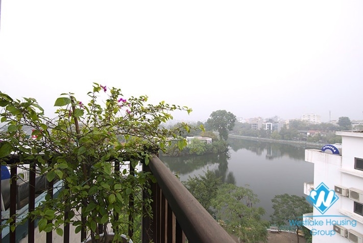 The top floor with breaking  view  apartment in Yen Phu village for lease.