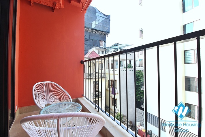 Bright and clean 1 bedroom apartment for rent in Tay Ho, Hanoi