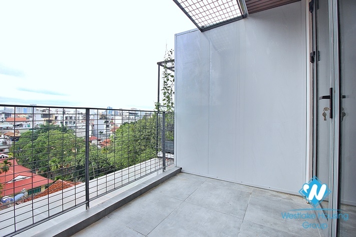 Top floor and lake view 1 bedroom apartment for rent in Vong Thi st, Tay Ho